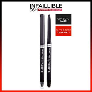 Loreal Paris Infaillible: Automatic Gel Matte Black Eyeliner - Waterproof, Smudge-Proof, & Long-Lasting 36H Definition Loreal Paris Eyeliner - Matte Black, Waterproof & Long-Lasting Loreal eyeliner, automatic gel eyeliner, matte black eyeliner, waterproof eyeliner, long lasting eyeliner, smudge proof eyeliner, retractable eyeliner, black gel eye pencil, 36 hour eyeliner, smoky eye makeup, eyeliner, gel eyeliner, black eyeliner, waterproof eye makeup, smudge proof eye makeup, long lasting eye makeup, retract
