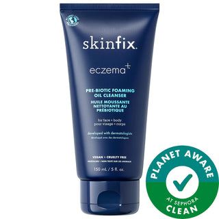 Eczema+ Pre-Biotic Foaming Oil Cleanser by Eczema+ - Gentle, Non-Stripping, Vegan & Eco-Friendly Skincare for Ultra-Dry, Eczema-Prone Skin Eczema+ Pre-Biotic Cleanser for Dry, Sensitive Skin eczema cleanser, pre-biotic skincare, gentle oil cleanser, vegan skincare products, gluten-free cleanser, cruelty-free skincare, eco-friendly skincare packaging, dry skin relief, soothing skincare for sensitive skin, skincare for eczema-prone skin, non-stripping cleanser, liquid cleanser, face wash for dry skin, sensiti