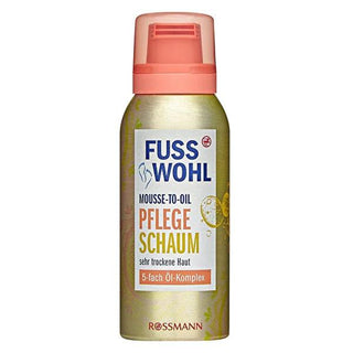 Fusswohl Foot Care Mousse - Intense Hydration for Very Dry Skin, Natural Ingredients, Non-Greasy, 3.38 fl oz Fusswohl Foot Care Mousse - Intense Hydration for Dry Skin foot care mousse, dry skin moisturizer, natural foot care, mousse-to-oil foot cream, intense foot hydration, foot hydration, dry foot skin, natural ingredients, non-greasy foot cream, foot nourishment, skin care, cosmetic foot care, moisturizing foot cream