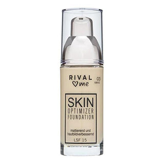 Rival Loves Me Fondöten Optimizer No:03 Sand - Anti-Aging Face Care with UV Protection, Dermatologically Tested, 30ml Rival Loves Me Fondöten Optimizer No:03 Sand - Anti-Aging UV Protection Face care product, UV protection, Anti-aging skincare, Dermatologically tested, Suitable for all skin types, Skincare routine, Skin health, Youthful appearance, Fine lines and wrinkles reduction, Healthy skin, Radiant skin, Glowing skin, Cosmetic, Personal care, Beauty product, Skincare essentials