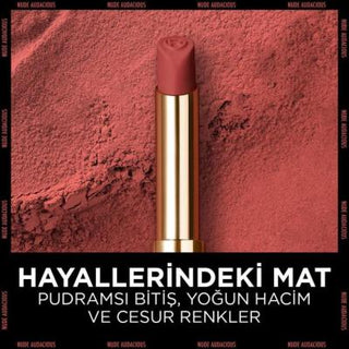 L'Oreal Paris Color Riche Colors of Worth Nude Audacious Lipstick: Volumizing Matte Finish with Hyaluronic Acid, Long-Lasting Nude Shade L'Oreal Nude Lipstick: Volumizing Matte Finish, Long-Lasting Loreal lipstick, Matte lipstick, Nude lipstick, Volumizing lipstick, Hyaluronic acid lipstick, Long lasting lipstick, Color Riche lipstick, Nude Audacious lipstick, Pudramsı mat ruj, Intense volume lipstick, Lipstick, Lip color, Makeup, Cosmetics, Beauty, Nude shade, Long-wearing lipstick, Women's makeup, Volumiz