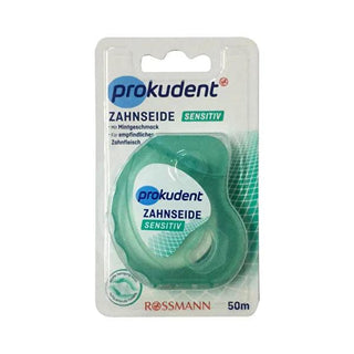 Prokudent Mint Flavored Dental Floss for Sensitive Teeth - 40m Prokudent Mint Dental Floss for Sensitive Teeth Dental floss, Mint flavored floss, Sensitive teeth care, Interdental cleaning, Oral hygiene products, Prokudent, Dental care for sensitive teeth, Mint dental floss, Oral hygiene, Dental hygiene products, Floss for braces, Floss for implants
