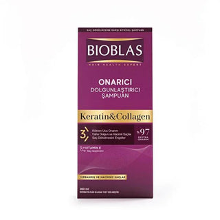 Bioblas Collagen & Keratin Volumizing Shampoo for Hair Loss - 12.18 fl oz Nourishing Hair Care Bioblas Collagen Shampoo for Hair Loss & Volume Collagen Shampoo, Keratin Hair Care, Anti-Hair Loss Shampoo, Volumizing Shampoo, Nourishing Hair Shampoo, Hair Care, Hair Loss Solution, Hair Strengthening, Hair Volumizing, Bioblas, Hair Nourishment, Healthy Hair, Hair Growth