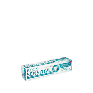 Rocs Sensitive Repair & White Toothpaste for Sensitive Teeth - 94g Rocs Sensitive Repair & White Toothpaste - 94g Sensitive Toothpaste, Repair & Whitening Toothpaste, Rocs Toothpaste, Toothpaste for Sensitive Teeth, Whitening Toothpaste, Oral Care, Sensitive Teeth Solution, Daily Oral Hygiene, Teeth Whitening, Enamel Repair