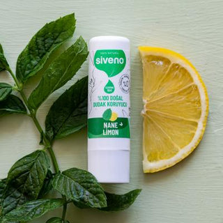 Siveno Natural Lip Balm with Mint & Lemon - Cruelty-Free, Organic Lip Care Siveno Natural Lip Balm - Mint & Lemon Natural Lip Balm, Organic Lip Care, Cruelty-free Cosmetics, Mint and Lemon Lip Balm, Shea Butter Lip Care, Lip Moisturizer, Chemical-Free Lip Care, Natural Cosmetics, Lip Protection, Ethical Beauty Products