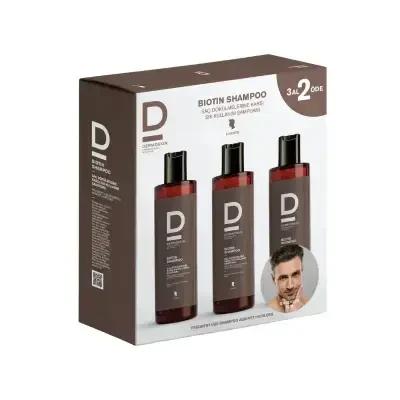 Dermoskin Biotin Hair Loss Shampoo for Men: Herbal DHT Blocker & Hair Strengthening - Reduce Thinning & Promote Hair Gro