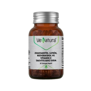 VeNatura Dietary Supplement for Eye Health Support - Zeaxanthin Lutein Resveratrol with Vitamin C VeNatura Eye Health Supplement - Zeaxanthin & Lutein Dietary Supplement, Eye Health Support, Antioxidant Supplement, Vitamin C, Zeaxanthin Lutein Resveratrol, Health and Wellness, Natural Supplements, Eye Care, Immune Support, VeNatura, Soft Capsules