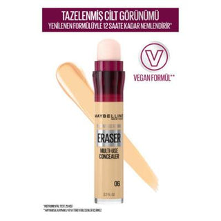 Maybelline Instant Anti Age Eraser Concealer - High Coverage, Hydrating, Multi-purpose Maybelline Concealer for Dark Circles & Imperfections Maybelline Instant Anti Age Eraser Concealer, Concealer for dark circles, Hydrating concealer, Multi-purpose concealer, Long-lasting concealer, High coverage concealer, Makeup for imperfections, Skincare infused makeup, Contouring and highlighting, Flawless finish, All day coverage, Easy application concealer, Suitable for all skin types