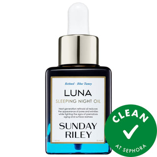 Luna Sleeping Retinoid Night Oil - Anti-Aging, Gentle Retinol for Sensitive Skin, Vegan & Cruelty-Free Luna Retinoid Night Oil - Gentle Anti-Aging Skincare retinoid night oil, anti-aging skincare, sensitive skin retinol, clean beauty products, vegan skincare, gluten-free skincare, cruelty-free skincare, face oil, skincare for fine lines, skincare for wrinkles, skincare for redness, eco-friendly skincare, luxurious skincare, nighttime skincare routine