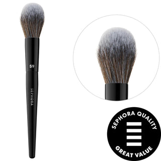 PRO Powder Brush #59 - Precision Vegan Makeup Brush for Flawless Powder Foundation & Setting PRO Vegan Powder Brush: Flawless Setting & Foundation powder brush, makeup brush, vegan makeup brush, precision powder brush, setting powder brush, powder foundation brush, cruelty free makeup brush, sustainable makeup brush, cosmetic brush, face brush, makeup applicator, contouring brush, blending brush, powder application, flawless finish, makeup enthusiasts, sustainable beauty products, vegan beauty, eco-friendly
