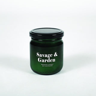 Rakle Green Savage & Garden Musk Scented Candle - 110g - Relaxing Peach, Violet, and Musk Fragrance in Cam Glass Jar Rakle Musk Scented Candle - Relaxing Home Fragrance scented candle, fragrant candle, musk scented candle, peach and violet candle, cam glass candle jar, relaxing ambiance, home decor, unique gifts, peaceful atmosphere, calming scents