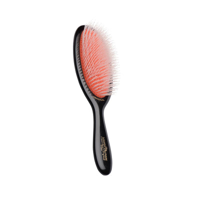 Mason Pearson Universal Nylon NU2 Dark Hair Brush for Detangling and Styling - High-Quality Hair Care Tool