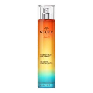 Nuxe Sun Eau Delicieuse Parfumante: Tropical Tiare & Vanilla - Natural Summer Perfume, Moisturizing Sun Scent Nuxe Sun Perfume: Tiare & Vanilla - Summer Fragrance Nuxe Sun Eau Delicieuse Parfumante, summer fragrance, natural perfume, bergamot tiare fragrance, moisturizing perfume, sun scent, tiare flower perfume, vanilla incense perfume, perfume, fragrance, bergamot, tiare flower, incense, vanilla, Tiaré flower oil, natural ingredients, summer scent, tropical scent, floral perfume, women's perfume, eau de p