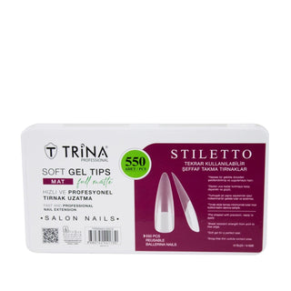 Trina Mat Soft Jel Takma Tırnak Stiletto 550 Adet - Premium Nail Tips for Stylish Extensions Trina 550 Piece Mat Finish Nail Tips nail tips, artificial nails, gel nail extensions, stiletto nails, mat finish nails, DIY nail care, nail beauty products, nail extensions, nail care, beauty products, cosmetic nail tips, salon quality nails, nail art
