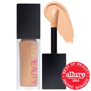 Huda Beauty #FauxFilter Waterproof Matte Concealer: Full Buildable Coverage, Vegan & Cruelty-Free, Long-Lasting & Transfer-Proof Concealer Huda Beauty Waterproof Matte Concealer: Full Coverage, Vegan waterproof concealer, matte concealer, full coverage concealer, buildable concealer, vegan concealer, cruelty-free concealer, long-lasting concealer, transfer proof concealer, concealer for dark circles, fragrance free concealer, concealer, makeup, face makeup, beauty, cosmetics, under eye concealer, blemish co