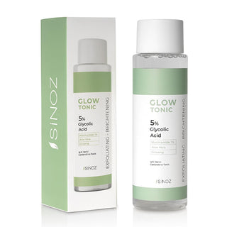 Sinoz Glow Tonik: Glycolic Acid Facial Toner for Exfoliating, Brightening & Pore Minimizing - Aloe Vera, Ginseng, Niacinamide - Radiant Skin Sinoz Glycolic Acid Toner: Exfoliate, Brighten & Minimize Pores glycolic acid toner, pore minimizing toner, exfoliating facial toner, aloe vera skin toner, ginseng toner for face, niacinamide toner, glow tonik, skin brightening toner, toner for oily skin, toner for sensitive skin, facial toner, glycolic acid, aloe vera, ginseng, niacinamide, pore tightening, exfoliatin