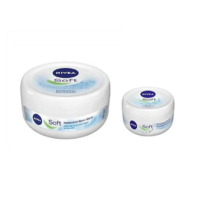 Nivea Soft Krem Moisturizing Cream - Hydrating Skincare for Dry Skin, Softens and Smooths Skin - 2-Piece Set