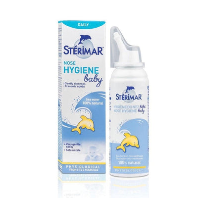 Sterimar Baby Natural Seawater Nasal Spray for Infants - Gentle Nasal Cleansing, 100% Natural Isotonic Seawater, Easy to