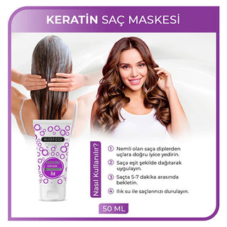 Morfose Keratin Hair Mask for Damaged Hair - Nourishing, Repairing, and Stren...