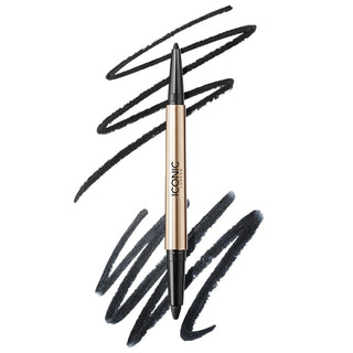 Smokey Eye Duo: Intense Kajal Eyeliner + Eyeshadow - Creamy, Blendable, Long-Wear, Cruelty-Free for Smoldering Eyes Smokey Eye Duo Kajal: Long-Wear Eyeliner & Eyeshadow smokey eye kajal, dual ended eyeliner, long wear eyeshadow crayon, creamy eyeliner eyeshadow, cruelty-free eye makeup, smoldering eye makeup, intense pigment eyeliner, blendable eyeshadow stick, kajal eyeliner duo, eyeliner, eyeshadow, eye makeup, smokey eye, long-lasting, creamy, blendable, intense color, matte, satin, dual-ended, beauty, c