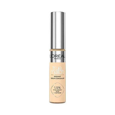 L'Oréal Paris True Match Radiant Serum Concealer - Hyaluronic Acid & Caffeine Complex for Dark Circles & Under-Eye Bags