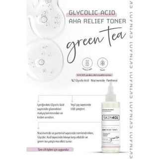 skin401 glycolic acid aharelief toner 200 ml, vegan toner for glowing skin, skincare routine toner Skin401 Glycolic Acid AHA Relief Toner - 200 ml Skin401 Glycolic Acid Toner - AHA Relief | 200 ml glycolic-acid-toner, vegan-skincare, skincare-essentials, anti-aging, toner, acne-solution, moisturizing-toner, even-skin-tone, skin401, ai-generated
