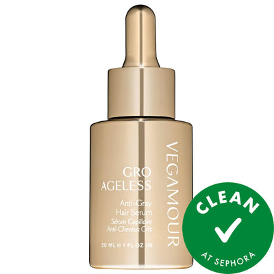 GRO AGELESS Anti-Gray Hair Serum - Vegan, Gluten-Free, Cruelty-Free Hair Color Renewal Serum for All Hair Types