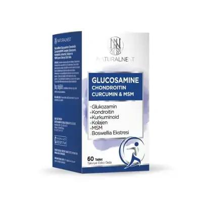 Naturalnest Glucosamine Chondroitin MSM Supplement for Joint Health Support - 60 Tablets
