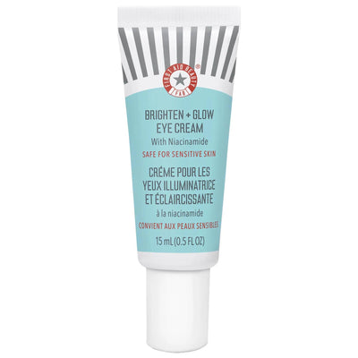 Brighten + Glow Eye Cream with Niacinamide - Vegan, Gluten-Free, Cruelty-Free Hydrating Eye Cream for Dark Circles & Fin