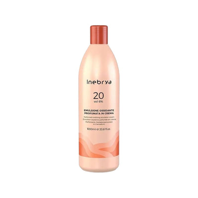 Inebrya 20 Volume Cream Oxidant for Hair Coloring and Bleaching - 1000ml Professional Hair Developer
