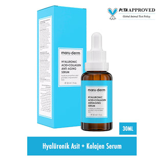 Maruderm Anti-Aging Collagen & Hyaluronic Acid Serum: Firm, Hydrate & Reduce Wrinkles - Paraben & Perfume Free - 30ml Maruderm Anti-Aging Serum: Collagen & Hyaluronic Acid Anti-aging serum, Collagen serum, Hyaluronic acid serum, Wrinkle reduction serum, Skin firming serum, Paraben-free serum, Natural skincare, Facial serum for aging skin, Hydrating face serum, Skincare, Anti-aging, Collagen, Hyaluronic acid, Wrinkle reduction, Skin firming, Paraben-free, Natural skincare, Facial serum, Hydrating face serum,