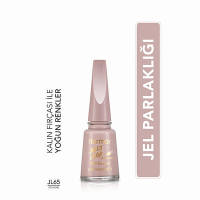 Flormar Jelly Look Its a Girl Nail Polish: High Pigment, Long Lasting, Shiny Pink Gel Nail Polish for Salon-Quality Nail