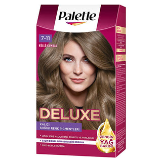palette deluxe hair color 7-11 ash brown, before and after hair dye result, palette hair color application process Palette Deluxe Hair Color - 7-11 Ash Brown for Beauty Enthusiasts | Long-Lasting Vibrant Color Palette Hair Color 7-11 Ash Brown palette, hair-color, ash-brown, beauty-enthusiasts, hair-dye, vibrant-color, long-lasting, micro-oils, easy-application, ai-generated