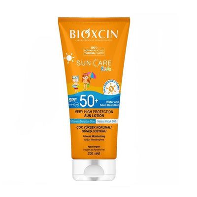 Bioxcin Kids Sunscreen Lotion SPF50+ - Water Resistant, Moisturizing Sun Protection for Children - 6.76 fl oz