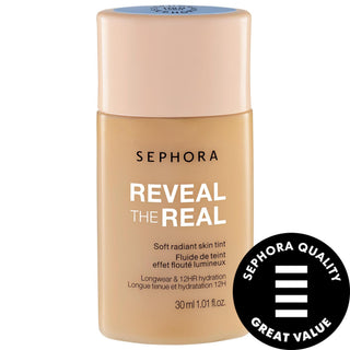 Reveal The Real - 12HR Soft Radiant Skin Tint, Lightweight Vegan Makeup for Natural Finish, Long-Lasting & Cruelty-Free Beauty Reveal The Real Skin Tint - Natural Finish Vegan Makeup Skin Tint, Lightweight Makeup, Vegan Cosmetics, Cruelty-Free Beauty, Long-Lasting Makeup, Natural Finish Makeup, Buildable Coverage, Serum-Like Texture, Clean Beauty, Sustainable Beauty, Everyday Makeup, Special Occasion Makeup, Normal Skin, Dry Skin, Combination Skin, Oily Skin