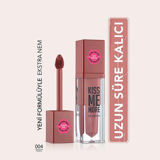 Flormar Kiss Me More: Long Lasting Liquid Matte Lipstick - Peach 004 | Transfer-Proof, Moisturizing, Highly Pigmented Lip Color Flormar Kiss Me More Lipstick - Long Lasting Matte Lip Color liquid matte lipstick, long lasting lipstick, transfer proof lipstick, moisturizing lipstick, highly pigmented lipstick, Flormar lipstick, matte lip color, peach lipstick, nude lipstick, lipstick, matte lipstick, lip color, long-lasting, transfer-proof, moisturizing, highly pigmented, Flormar, peach, nude, beauty, cosmeti