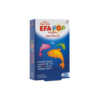 New Life Efa-Pop Omega-3 Supplement for Kids: Chewable Fish Oil Capsules with Vitamin D for Brain Health & Strong Bones - Fruit Flavored, Easy to Take Omega-3 for Kids: New Life Efa-Pop for Brain & Bone Health Omega-3 supplement for kids, Chewable fish oil capsules, Vitamin D for children, DHA supplement for brain health, Fish oil for children's health, EFA supplement for kids, Omega 3 600 IU, Chewable Omega 3, Kids vitamin supplements, Children's chewable vitamins, Omega-3, Vitamin D, DHA, Fish Oil, EFA, c