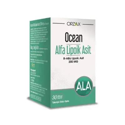Orzax Alpha Lipoic Acid 200mg - Powerful Antioxidant Supplement, Supports Healthy Aging, 30 Capsules