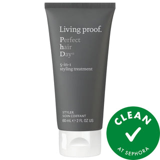 Living Proof Mini Perfect Hair Day (PhD) 5-in-1 Styling Treatment: Heat & UV Protection, Volumizing, Smoothing, Cruelty-Free Living Proof: 5-in-1 Hair Styling Treatment - Heat & UV Protection hair styling treatment, 5-in-1 hair treatment, heat protectant for hair, UV protection hair product, volumizing hair treatment, paraben free hair styling, silicone free hair treatment, hair smoothing cream, thickening hair product, cruelty free hair styling, hair treatment, hair styling, heat protection, UV protection,