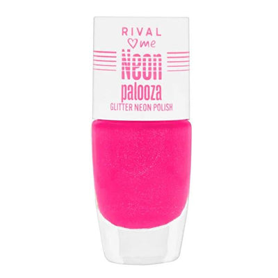 Rival Loves Me Neon Palooza Oje Glitter Neon Nail Polish No.04 8ml - Vibrant Neon Nail Art Polish