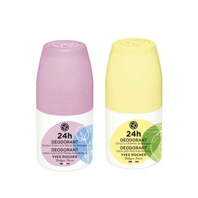 The Organic Deodorant Set - Natural Roll-on Deodorants for Effective Odor Control - Dual Pack with Pamuk Çiçeği & Ebegüm