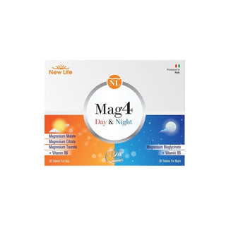 New Life Mag4 Day&Night - Daily Magnesium Tablets | 30 Day & Night