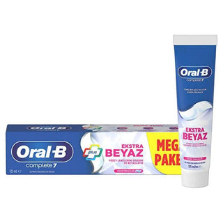 Oral B Whitening Toothpaste - Oral B Complete 7 Extra White Toothpaste, 4.23 fl oz - Mint Flavor for Fresh Breath Oral B Whitening Toothpaste for Brighter Smile whitening toothpaste, oral b complete 7, extra white toothpaste, mint flavor toothpaste, dental hygiene products, oral care, toothpaste, oral b, whitening, freshness, oral hygiene, dental care, smile whitening, stain removal