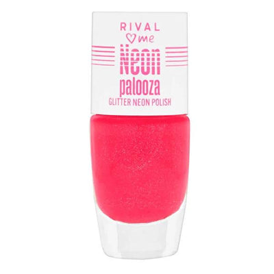 Rival Loves Me Neon Palooza Oje Glitter Neon No.02 8 ml - Cosmetic Glitter for Makeup & Nail Art