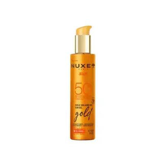 Nuxe Huile Prodigieuse Or SPF50+ Sunscreen Oil: Golden Shimmer, High Protection, Multi-Use, Non-Greasy - 150ml Nuxe SPF50 Sunscreen Oil: Golden Shimmer & High Protection SPF50 sunscreen oil, golden shimmer sunscreen, Nuxe Huile Prodigieuse Or, sun protection oil, multi-use sunscreen oil, non-greasy sunscreen SPF50, shimmering body oil sunscreen, sunscreen with plant oils, sunscreen oil, sunscreen, sun protection, golden shimmer, plant oils, macadamia oil, sweet almond oil, camellia oil, multi-use, non-greas