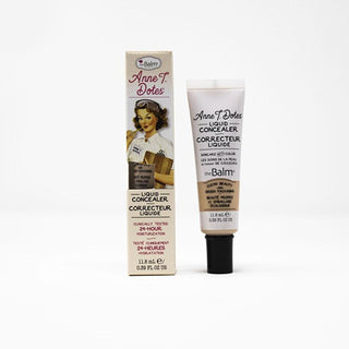 theBalm Liquid Concealer - Hydrating & Antioxidant-Rich Makeup for Under-Eye Dark Circles & Imperfections theBalm Liquid Concealer - Hydrate & Conceal liquid concealer, clean beauty, hyaluronic acid concealer, antioxidant concealer, under-eye concealer, makeup, cosmetics, beauty products, skincare, hydration, antioxidant support, natural coverage, buildable concealer, theBalm, Anne T. Dotes