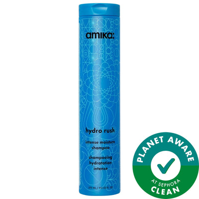 amika Hydro Rush: Intense Hydration Shampoo with Hyaluronic Acid - 72-Hour Moisture, Vegan & Cruelty-Free Shampoo for Dr