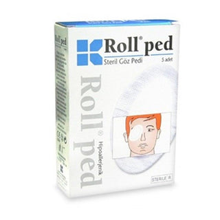 Roll Ped Sterile Eye Pad - Hypoallergenic, Waterproof Dressing for Sensitive Eyes & Post-Op Care Roll Ped Sterile Eye Pad - Hypoallergenic & Waterproof Sterile Eye Pad, Hypoallergenic Medical Dressing, Non-stick Wound Care, Water-resistant Adhesive Dressing, Post-operative Eye Care, Sensitive Eye Care, Eye Surgery Recovery, Medical Supplies, hypoallergenic adhesive, waterproof dressing, flexible polyester carrier, non-woven porous structure, absorbent pad
