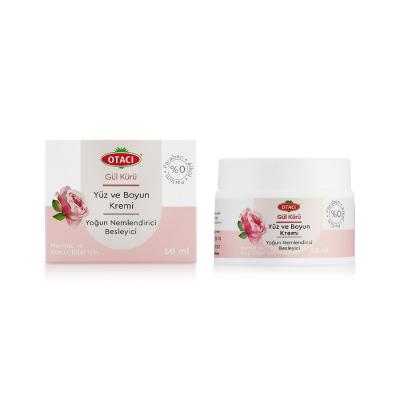 Otacı Otacõ Rose Face and Neck Cream: Natural Moisturizer for Dry Skin, Anti-Aging, Shea Butter & UVA Protection, Parabe