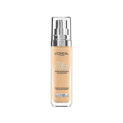 Loreal Paris True Match Foundation: Hydrating, Natural Finish, Long Lasting - 4W Warm Undertone
